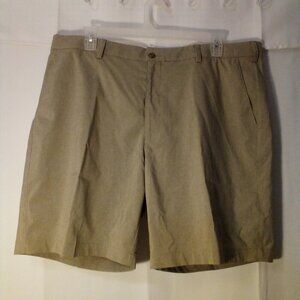 PGA Tour Shorts Men 42 Active Athletic Golf Tan